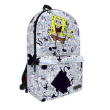 Space Junk Unisex Scribble SpongeBob Square Pants Ultimate Multipurpose Backpack - Large (18.5" high)
