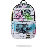 Space Junk Unisex Gotham Graffiti Batman vs Joker Ultimate Multipurpose Backpack - Large (18.5" high)