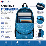 Champion Kids' Merit Backpack with Padded Straps, Water Bottle Pocket and Laptop Compartment for Daily Use