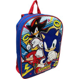 Sega Sonic The Hedgehog Kid's Licensed 15 Inch School Backpack