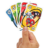 Mattel Games UNO Junior Marvel Spidey and His Amazing Friends Card Game for Kids, Family Nights, Parties for 2-4 Players Ages 3+