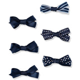 French Toast Mini Hair Bows 6-Pack