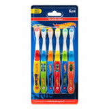 Brush Buddies Hot Wheels Toothbrush for Kids, Soft Bristles for Toddler Ages 2-4, 6PK