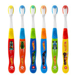 Brush Buddies Hot Wheels Toothbrush for Kids, Soft Bristles for Toddler Ages 2-4, 6PK