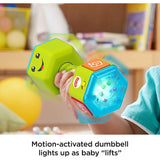 Fisher-Price Laugh & Learn Baby To Toddler Toy Countin’ Reps Dumbbell Rattle