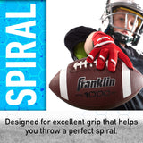 Franklin Sports All-Weather Synthetic Leather Outdoor Footballs - Extra Grip 1000 Footballs for Kids