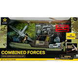 U.S. ARMY Combined Forces Jungle Patrol Boat w/ Drone Working Missile Launcher