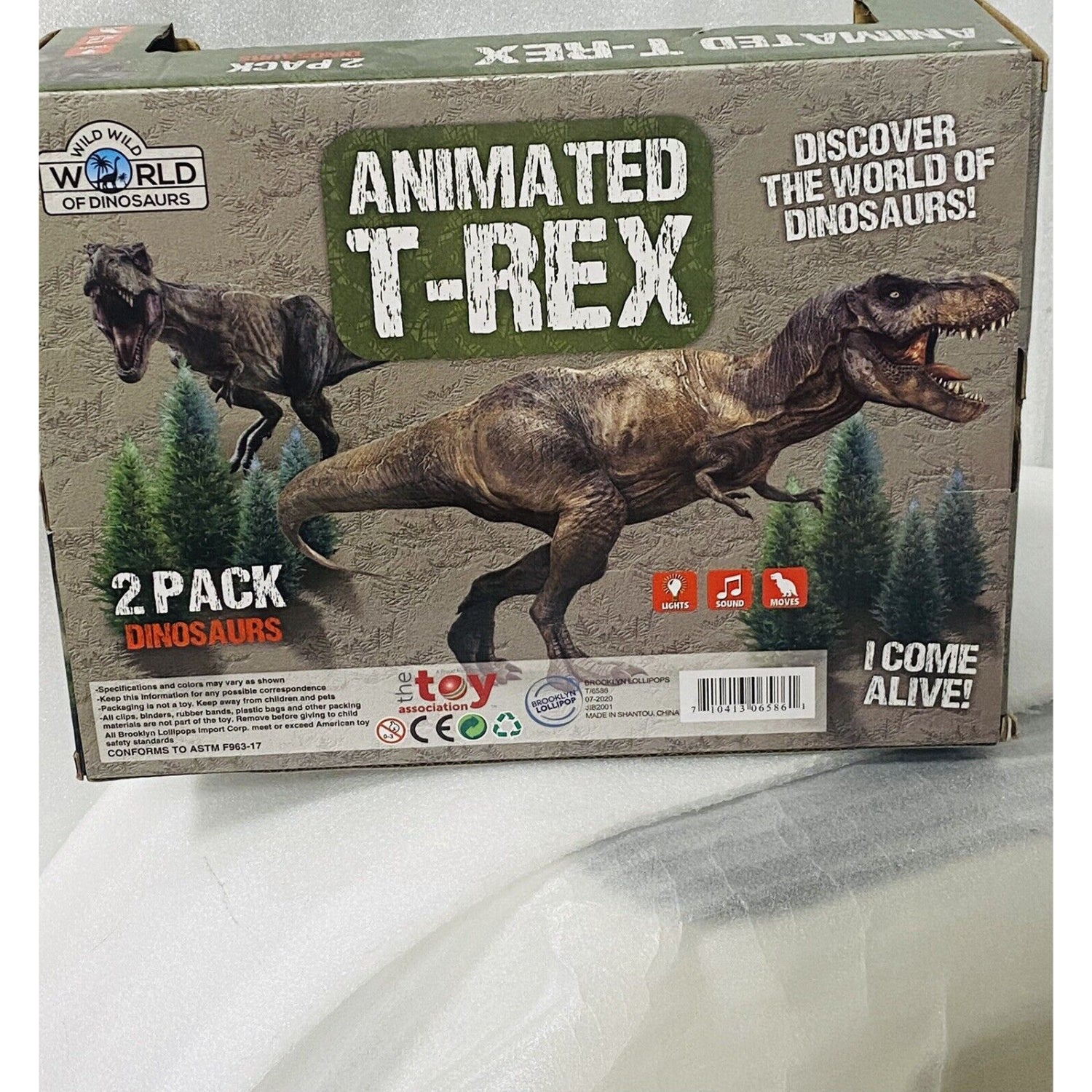 Lollipop Lights & Sounds Animated T-Rex Dinosaur Set