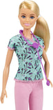 Barbie Nurse Doll with Scrubs Featuring A Medical Tool Print Top & Pink Pants