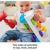 Fisher-Price Toddler Toy Tap & Turn Bench Pretend Tools 2-Sided Construction Set