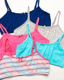 Rene Rofe Girls 7-16 Joelle Cotton Bralette 5-Pack
