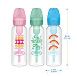 Dr. Browns Options+ Bottle to Sippy Baby Bottle Start Kit, 8 Ounce, Level 3 - 6 Months