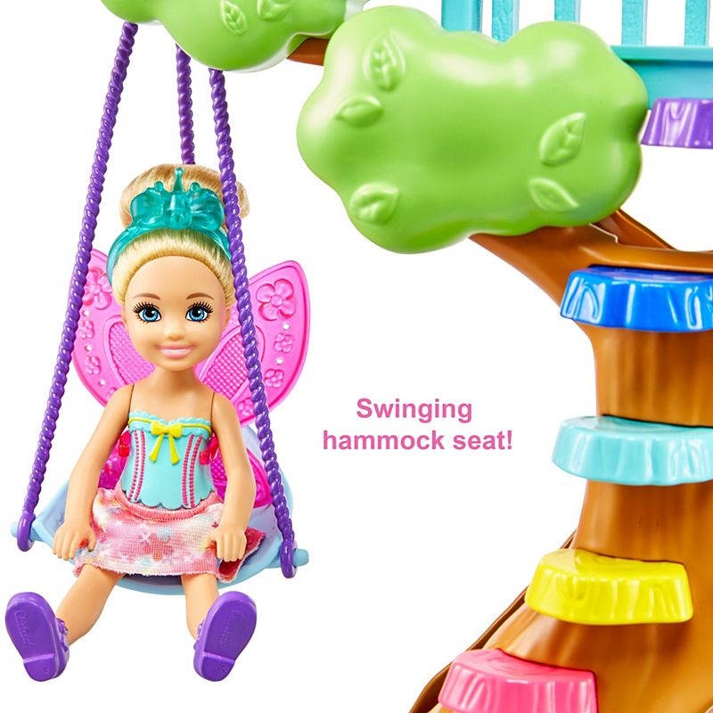 Mattel &#8203;Barbie™ Dreamtopia Chelsea™ Fairy Doll and Fairytale Treehouse Playset with Seesaw
