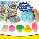 Ja-Ru Mini Mochi Squishy Animals Mystery Ball, Slow Rise Squishies for Kids (1 Ball, 5 Mochi Squishy Toy)