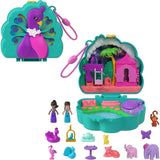 Polly Pocket Dolls & Playset, Peacock Garden Compact, Travel Toy