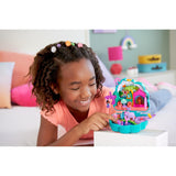 Polly Pocket Dolls & Playset, Peacock Garden Compact, Travel Toy