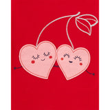 Carters Girls 2T-5T 4-Piece Cherry 100% Snug Fit Cotton PJs