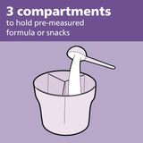 Philips Avent Formula Dispenser And Snack Cup - Grey