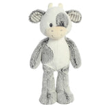 Ebba Adorable Cuddlers™ Coby Cow™ Baby Stuffed Animal - Security and Sleep Aid for Kids and Babies - Perfect for Baby Showers and Nursery Decorations - Gray 13.5 Inches