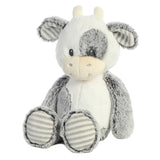 Ebba Adorable Cuddlers™ Coby Cow™ Baby Stuffed Animal - Security and Sleep Aid for Kids and Babies - Perfect for Baby Showers and Nursery Decorations - Gray 13.5 Inches
