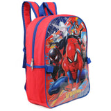 Marvel 16' Full Size Spiderman Backpack with Detachable Lunch Box