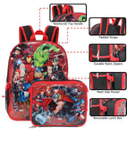 Marvel 16'' Full Size Avengers Backpack with Detachable Lunch Box