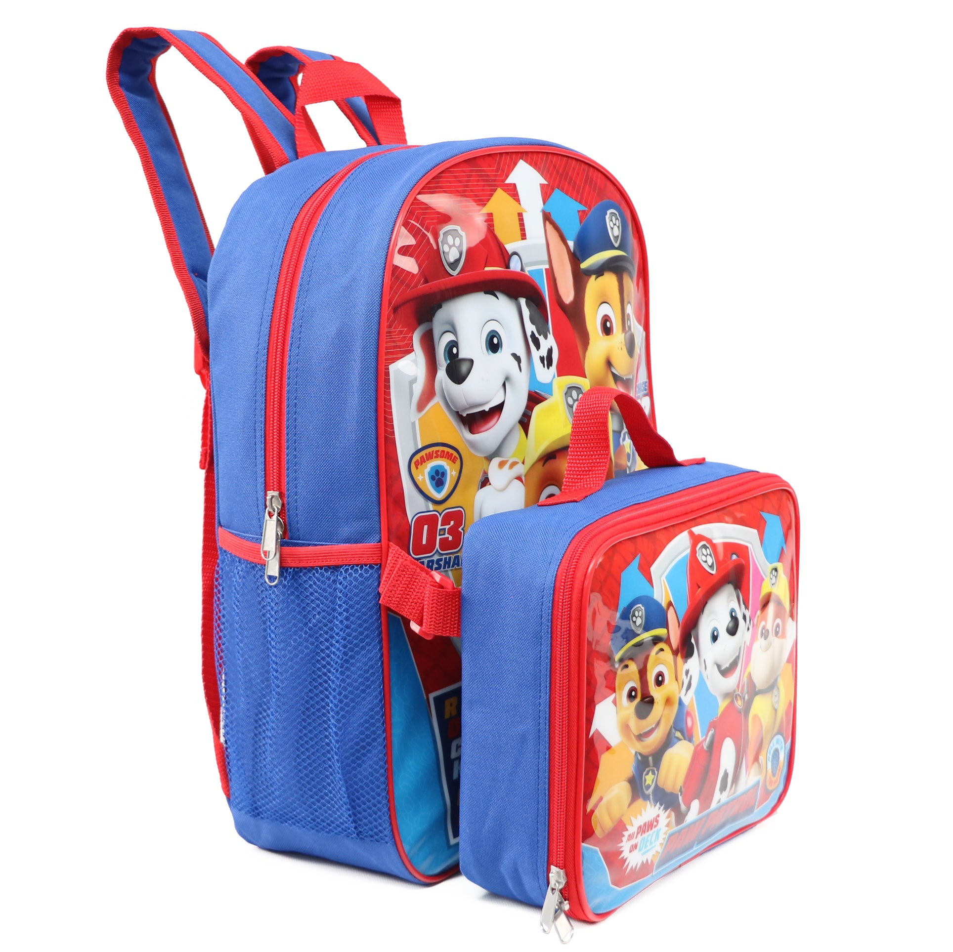 Paw Patrol Kids Backpack and Lunchbag Pink