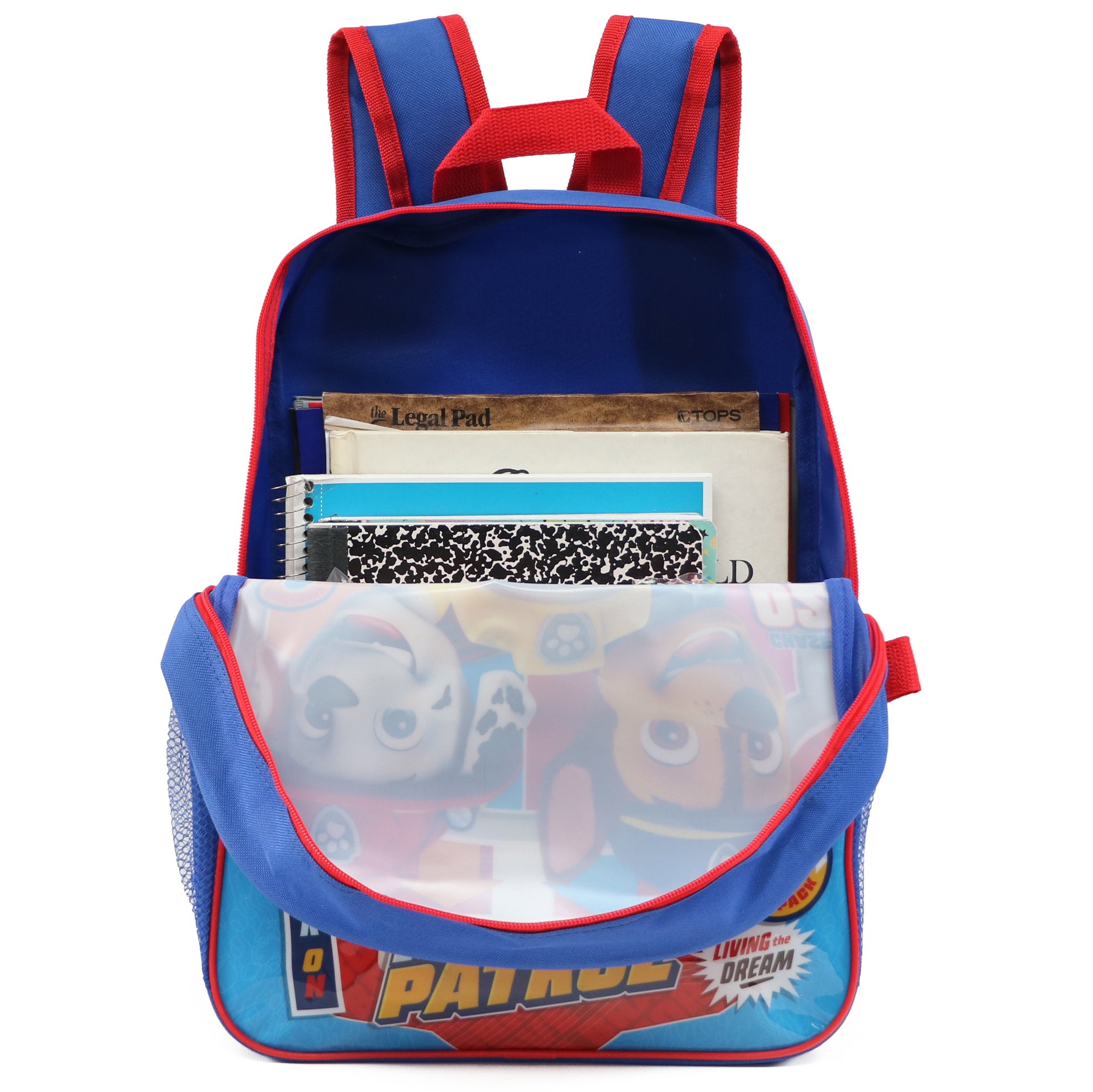 Nickelodeon Paw Patrol 16' Full Size Backpack Lunchbox Set Bookbag School Set