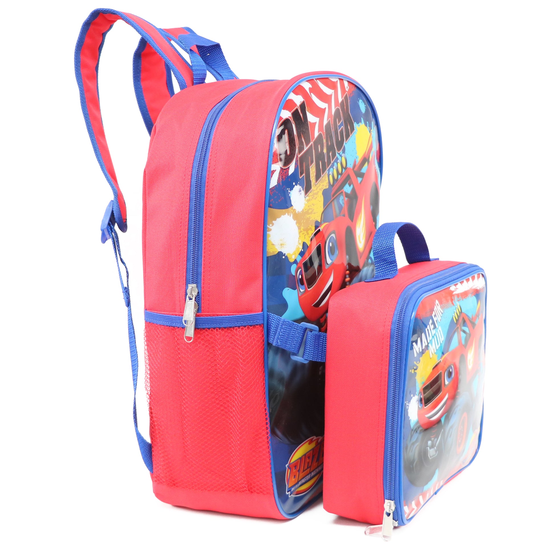 blaze and the monster machines mini backpack Blaze and the Monster Machines 16'' Full Size Backpack Lunchbox Set Bo – S&D Kids