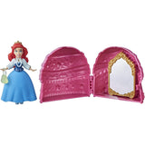 Hasbro Disney Princess Secret Styles Fashion Surprise Ariel, Mini Doll Playset with Extra Clothes an