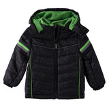 London Fog Boys 4-7 Active Puffer Jacket Winter Coat with Fleece Hat