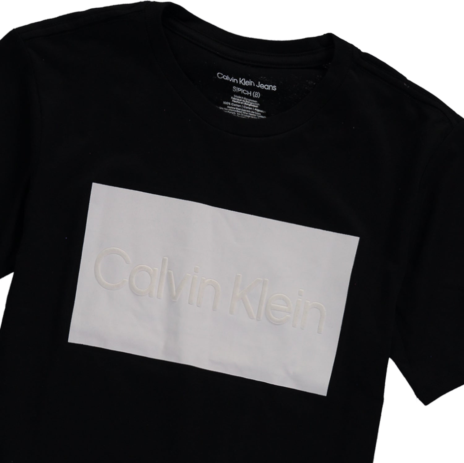 Calvin klein jeans Mixed Monogram Short Sleeve T-Shirt Black