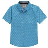 FAZE 1 Boys 8-20 Short Sleeve Printed Woven Button Down Shirt
