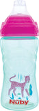 Nuby No Spill Printed Thirsty Kids No-Spill Sip-it Sport Cup with Soft Spout and Lid - Print May Vary