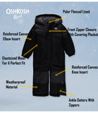 Osh Kosh Boys and Girls 12 Months - 7 One Piece Snowmobile Snowsuit