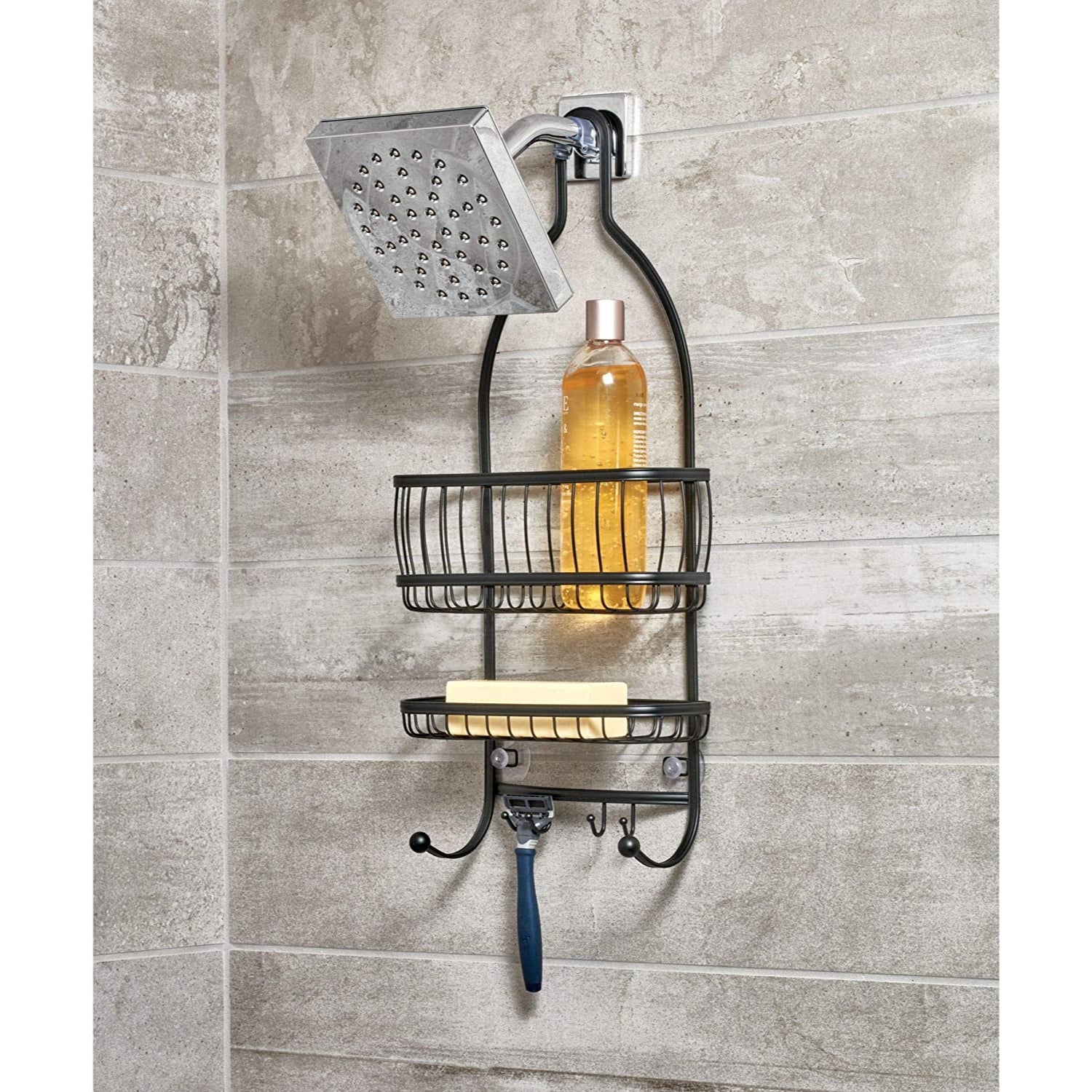 iDesign Classico Shower Caddy, Black