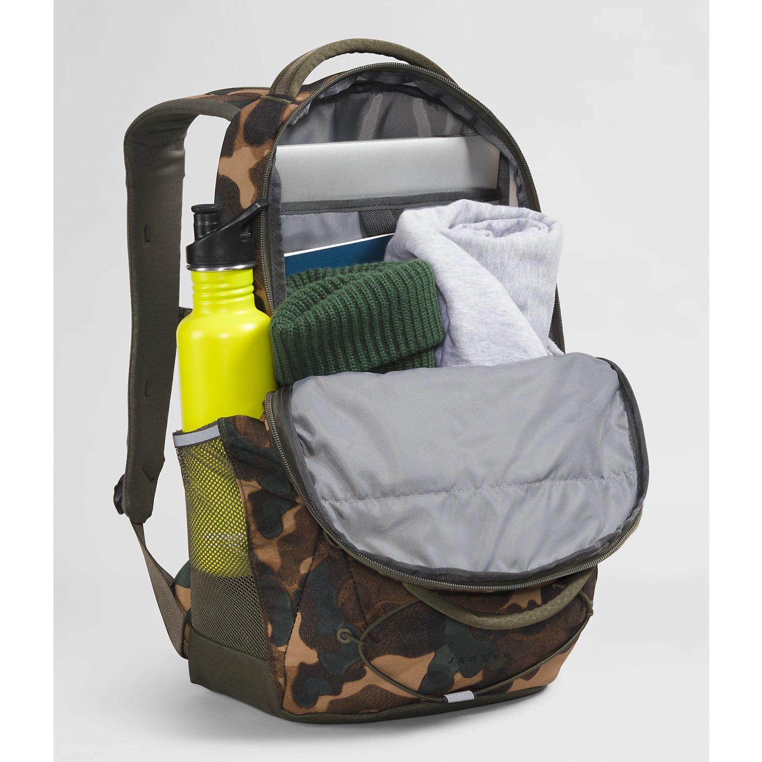 north face backpack baby The North Face Jester Backpack: MID Grey Dark Heather/Black