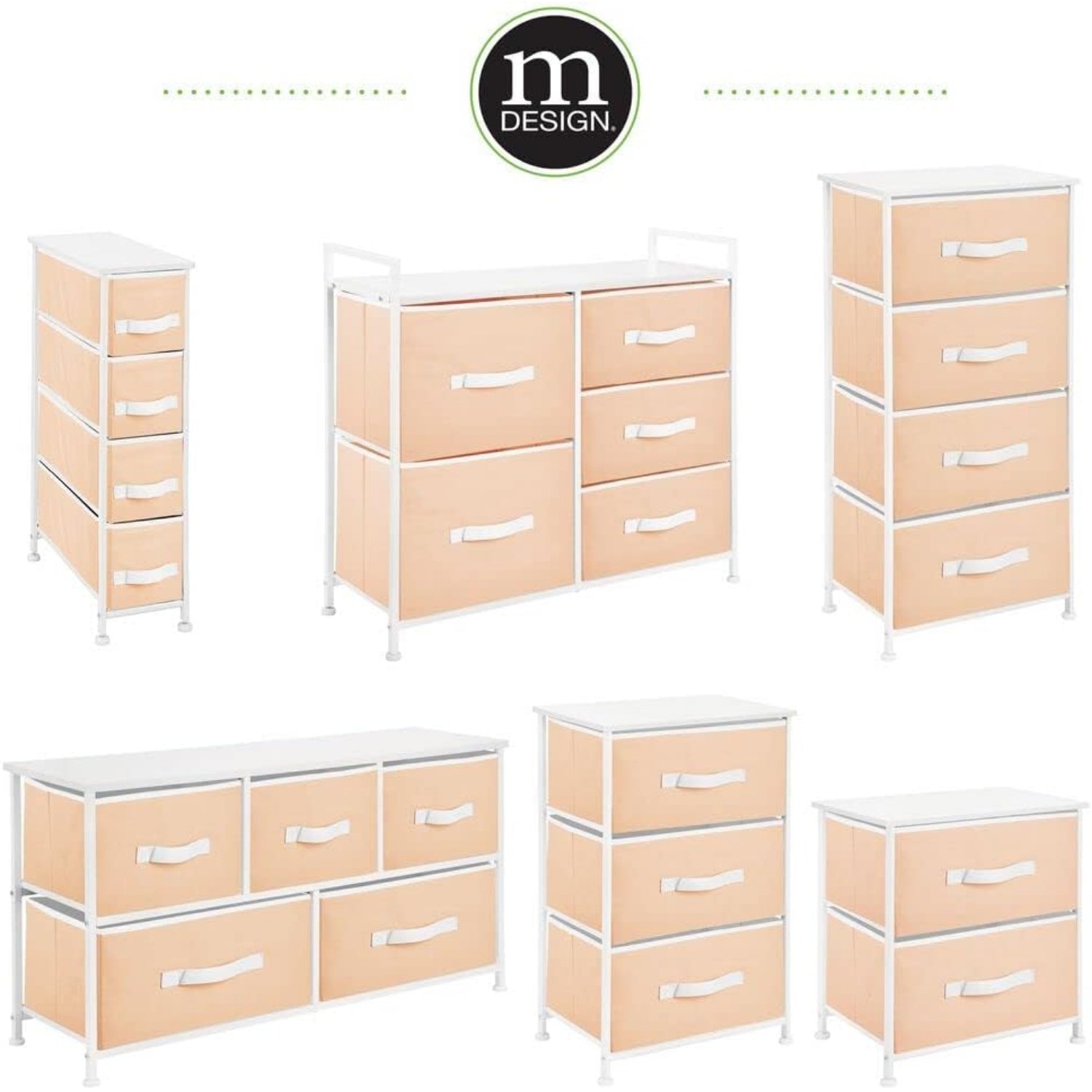 m design dresser mDesign 30.03'' High Steel Frame/Wood Top Storage Dresser Furniture wi S&D Kids