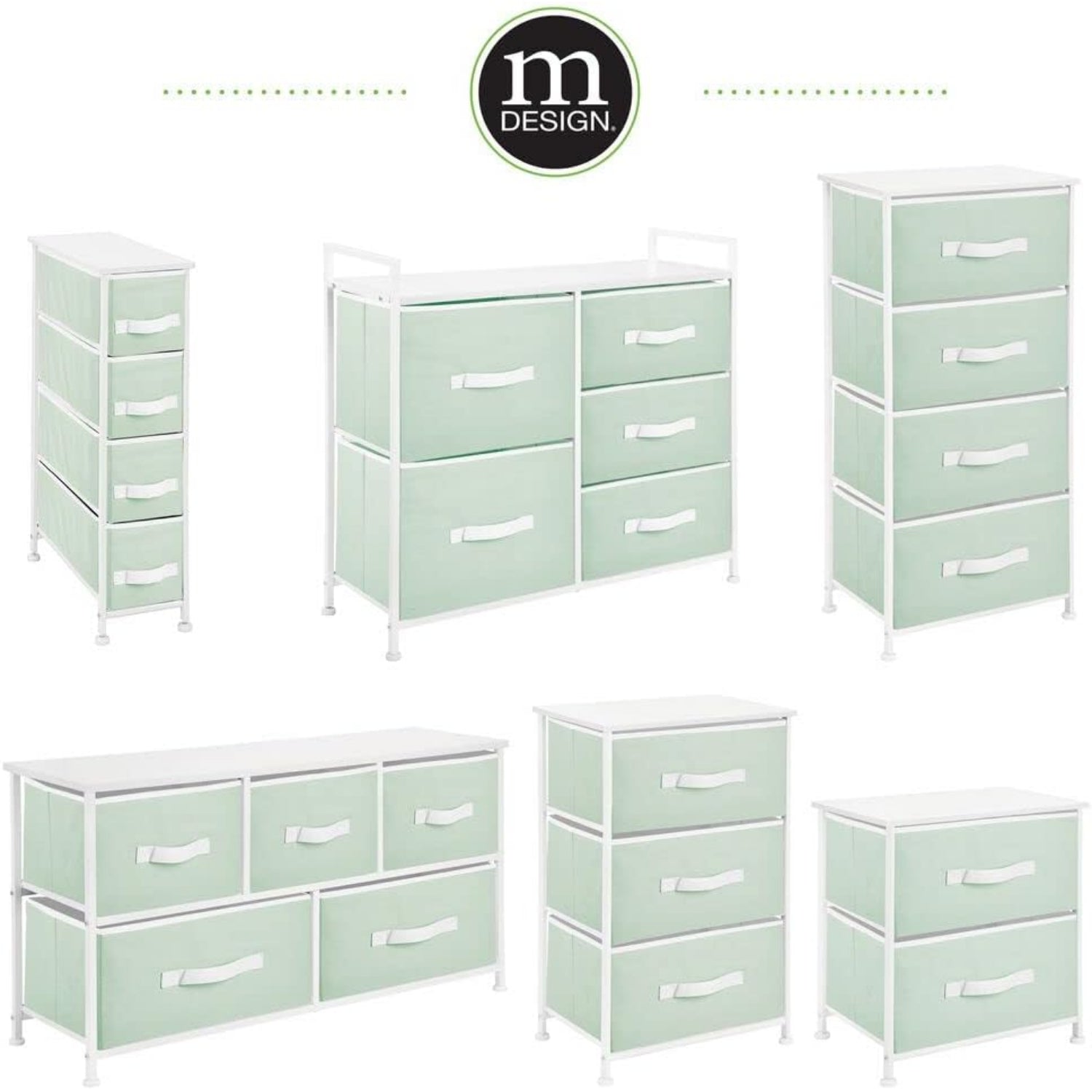 mDesign 30.03'' High Steel Frame/Wood Top Storage Dresser Furniture wi S&D Kids mDesign 30.03'' High Steel Frame/Wood Top Storage Dresser Furniture wi S&D Kids