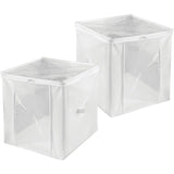 iDesign InterDesign Non-Woven Fabric Foldable Cubes for Clothing, Pack of 2, 16'' x 16'' x 16''