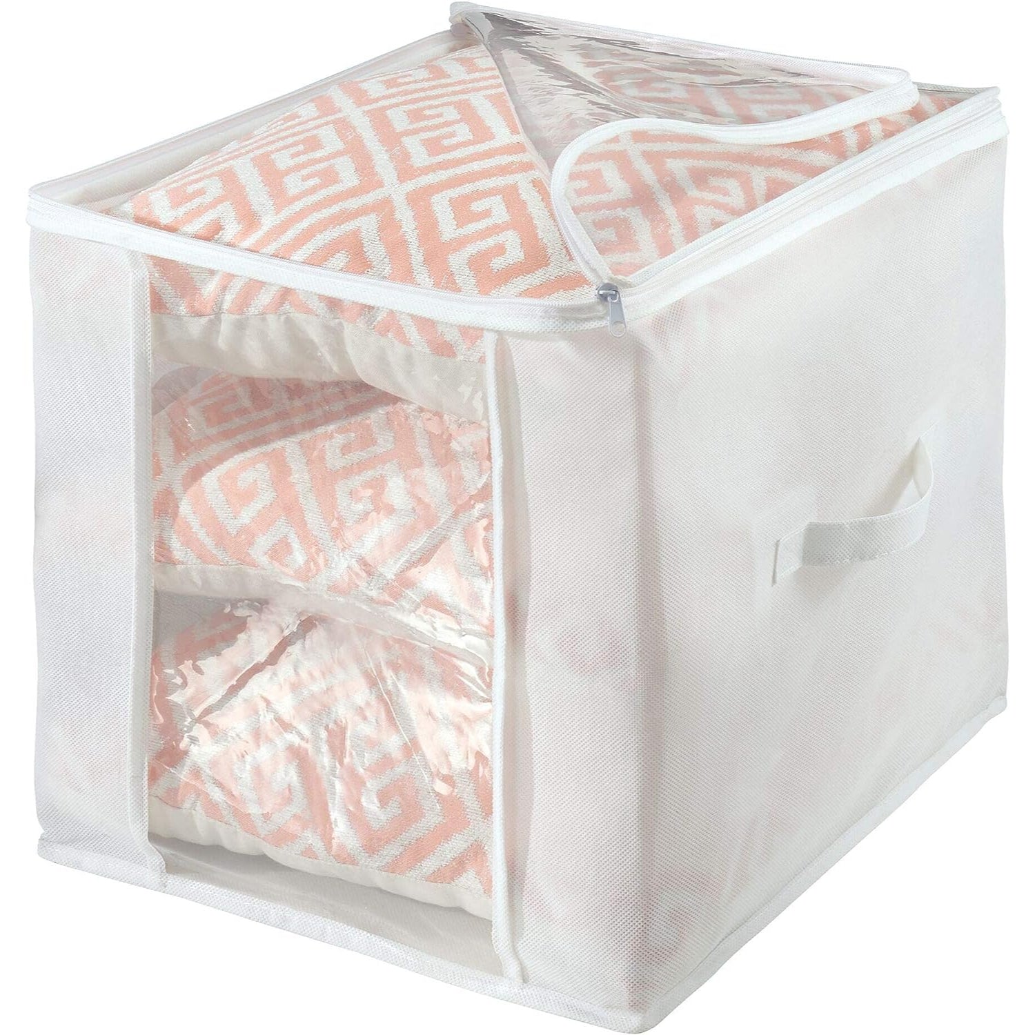 iDesign InterDesign Non-Woven Fabric Foldable Cubes for Clothing, Pack of 2, 16'' x 16'' x 16''