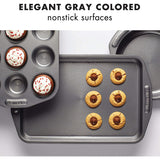 Circulon Total Bakeware Nonstick Cookie Baking Sheet, 10'' x 15'', Dark Gray