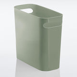 mDesign Plastic Small Trash Can, 1.5 Gallon, Olive Green