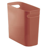 mDesign Plastic Small Trash Can, 1.5 Gallon, Terracotta