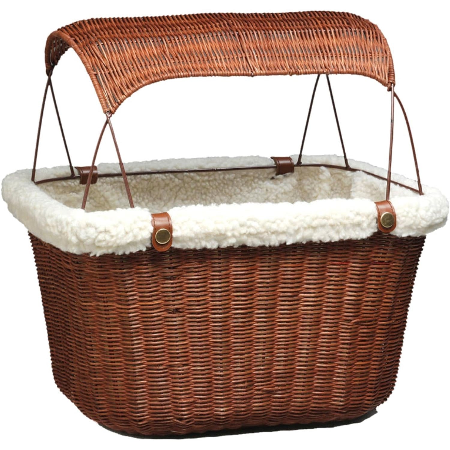 PetSafe Happy Ride Wicker Bicycle Basket for Dogs and Cats