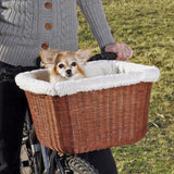 PetSafe Happy Ride Wicker Bicycle Basket for Dogs and Cats