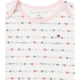Tommy Hilfiger Girls 0-9 Months Short Sleeve Daisy 4 Pack Bodysuit