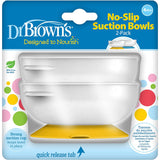 Dr. Browns No-Slip Strong Suction Bowl for Babies and Toddlers, BPA Free - 2-Pack