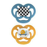 Dr. Brown's Advantage Baby Pacifiers, Fully Symmetrical Soother with Soft Silicone Bulb, 6 -18 Month, 2 Count