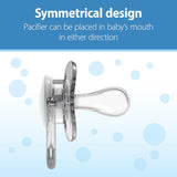 Dr. Brown's Advantage Baby Pacifiers, Fully Symmetrical Soother with Soft Silicone Bulb, 6 -18 Month, 2 Count